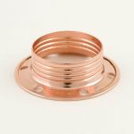 Copper Shade Ring for SES E14 Light Bulb Lamp holders with Threaded sleeve 27mm